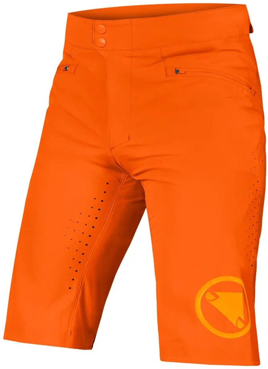 Endura Singletrack Lite Short Fit Korte Broek Oranje M Man