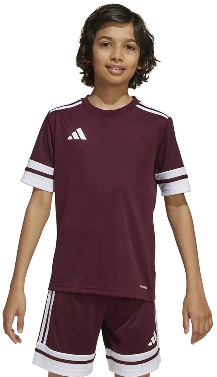 Adidas Squadra 25 T-shirt Met Korte Mouwen Paars 13-14 Years Meisjes