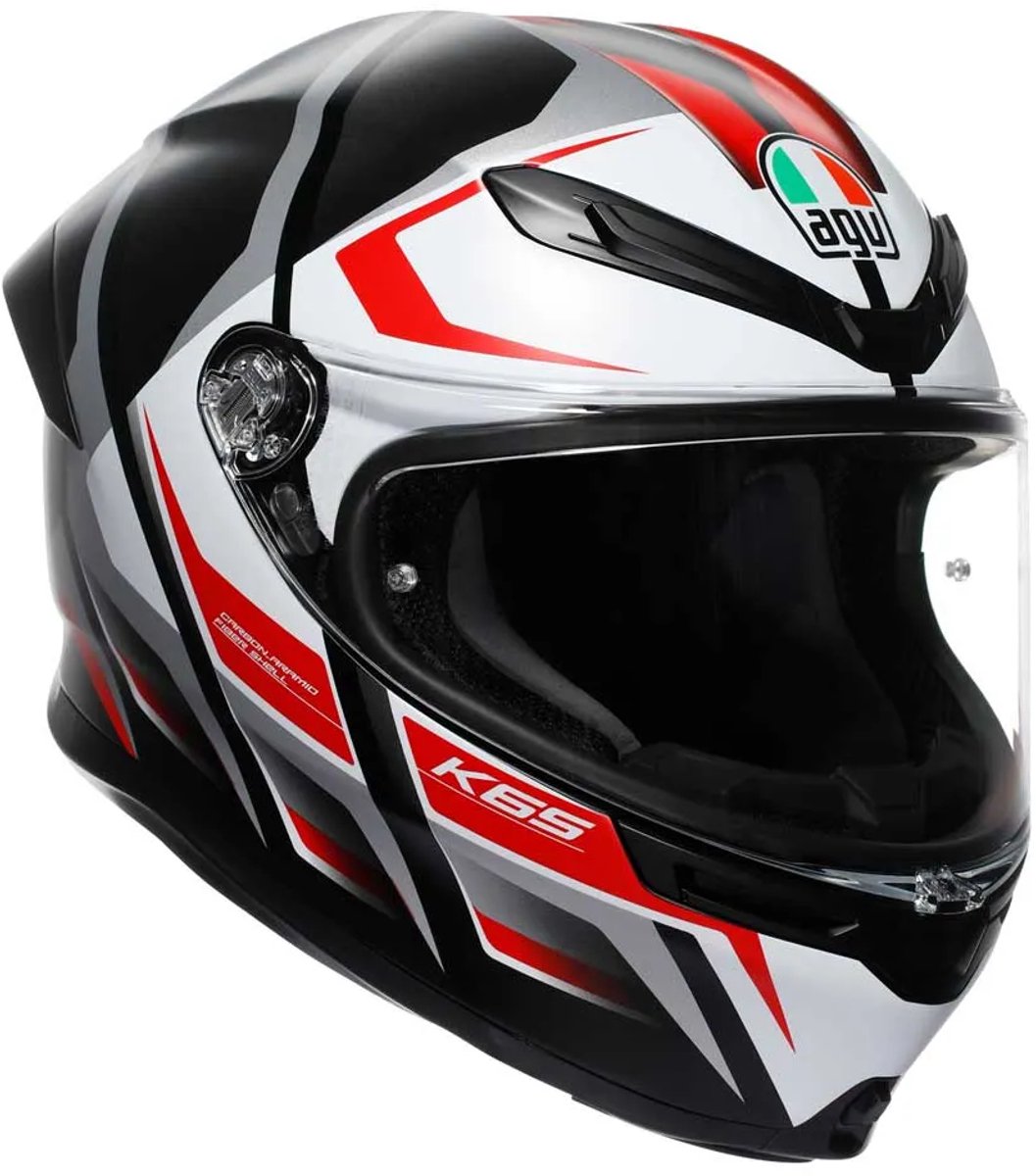 Agv K6 S Karve E2206 Mplk Integraalhelm Wit,Zwart S