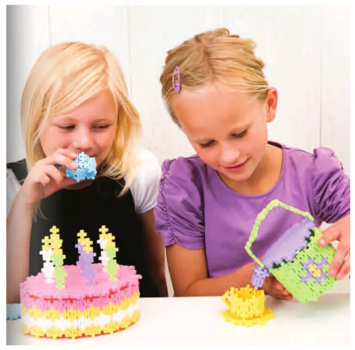 Plus-Plus Basic Pastel Paars 600 delige bouwset - 3312 - Bouwspeelgoed - Constructiespeelgoed - Set met bouwstenen - Vanaf 5 jaar — afbeelding 21
