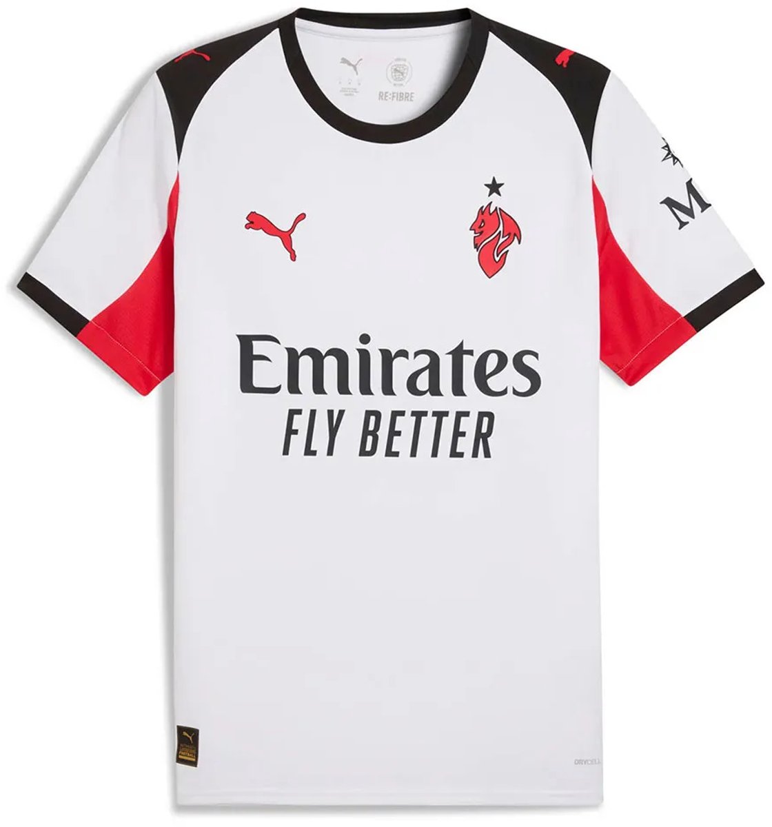Puma Ac Milan 25/26 Replica Weg T-shirt Met Korte Mouwen Man Rood