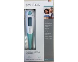 Sanitas Koortsthermometer SFT 09 - Lichaamsthermometer - Digitale thermometer met flexibele tip - Voor Rectaal of Oraal gebruik - Baby Thermometer