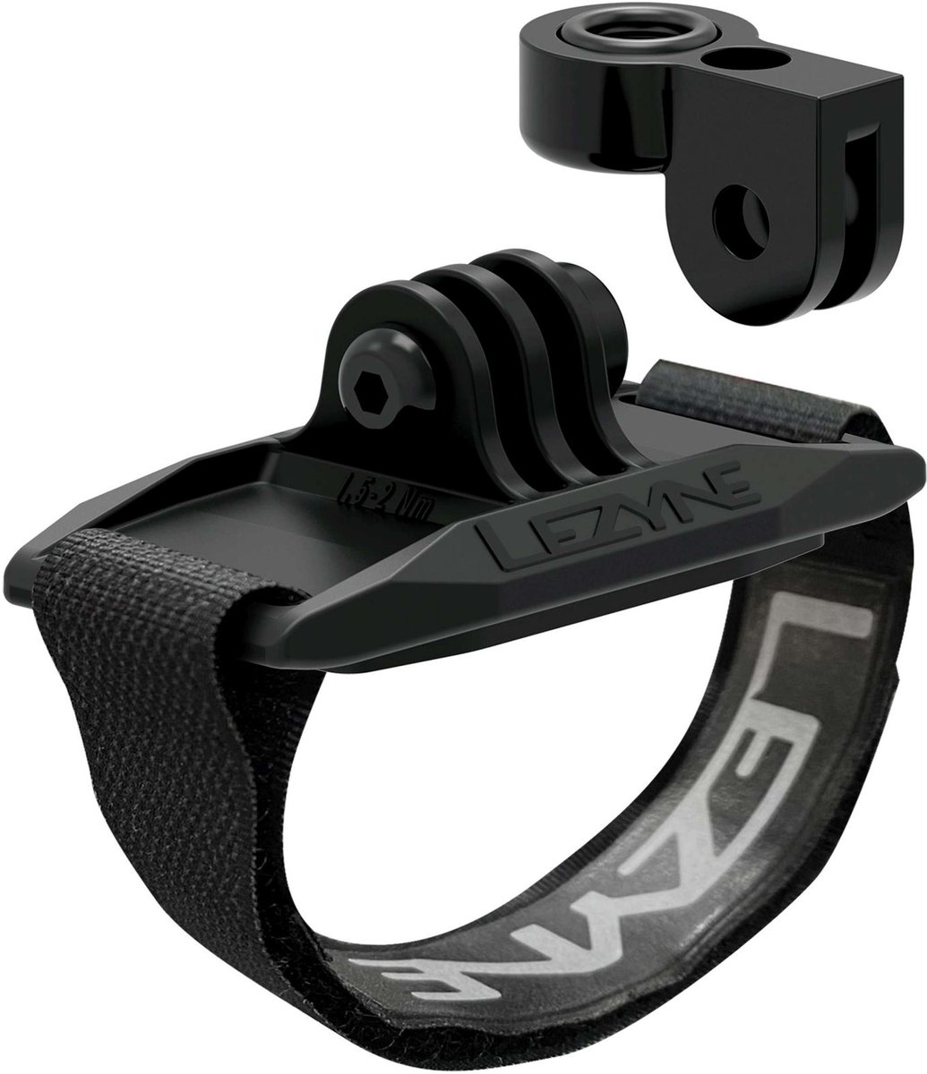 LEZYNE HELMET MOUNT LED CM - GO PRO BLACK