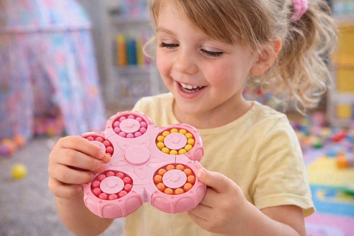 Fidget - Spinner - spinning - magic beans - roterend - educatief - rose