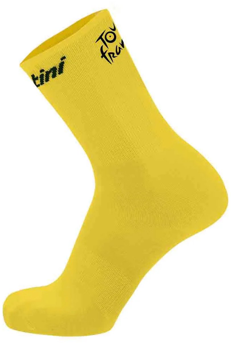 Santini Tour De France Official Overall Leader Sokken Geel EU 36-39