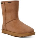 Bruine suède laars met 'WATERPROOF' en 'REGATTA GREAT OUTDOORS' logo.