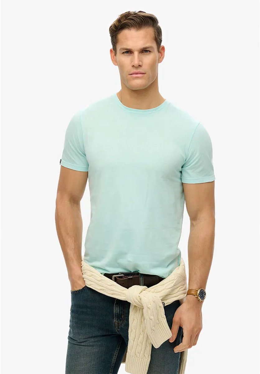 Superdry Classic Essential T-shirt Heren T-shirts Blauw