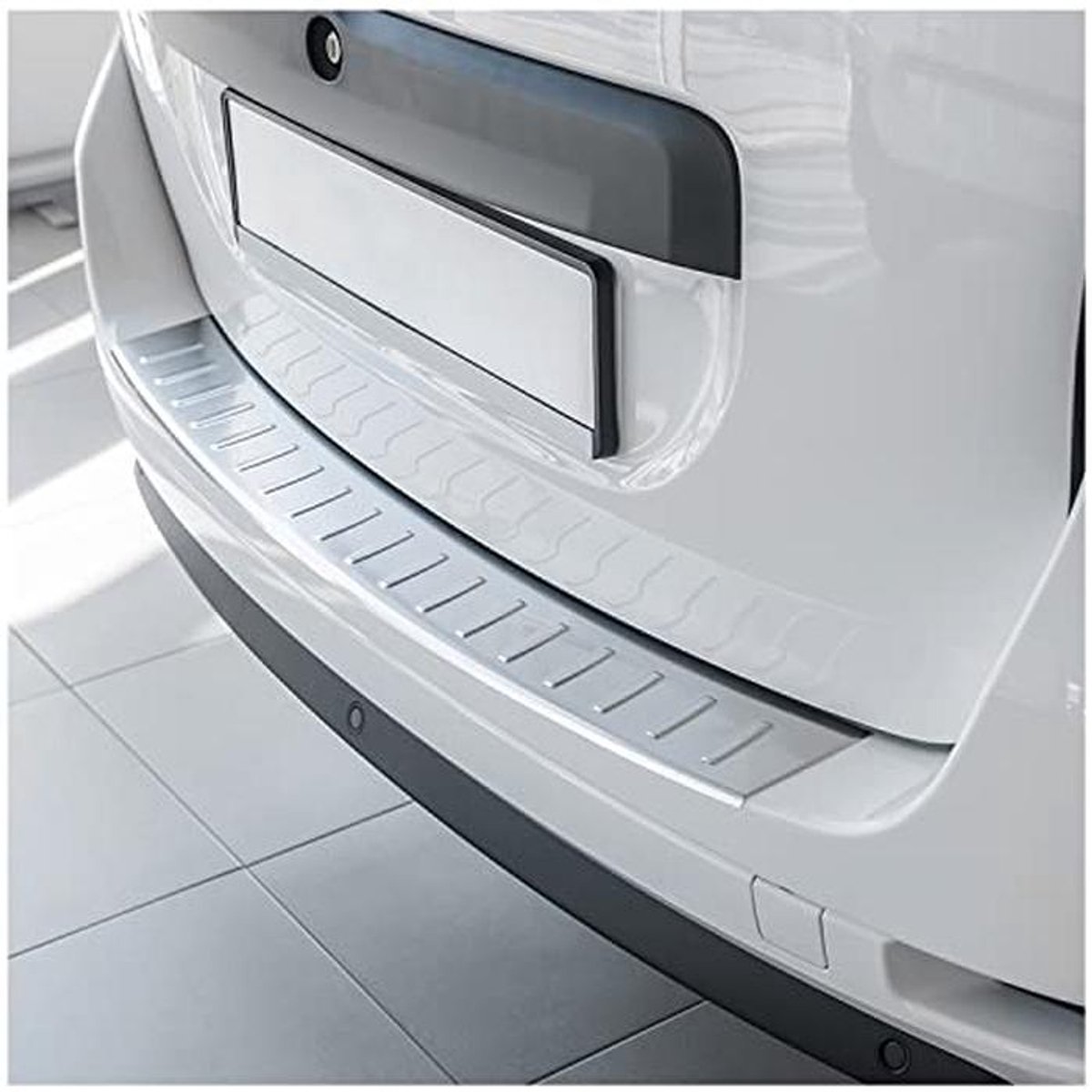 Achterbumperprotector V2A RVS met Afschuin