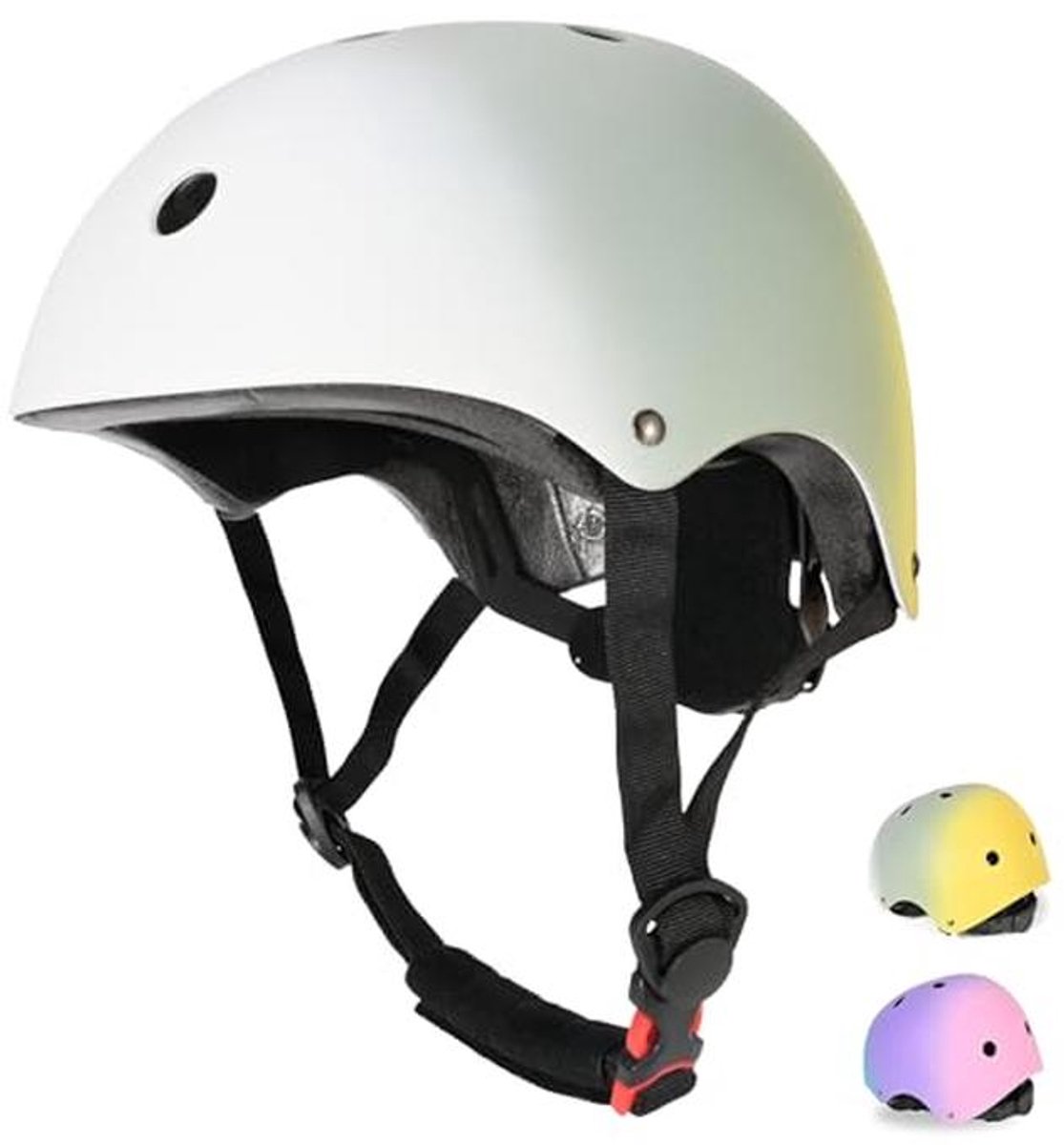 Verstelbare Skate Helm voor Kinderen - Lichtgewicht Fietsen en Skateboarden Veiligheidshelm met Ventilatie