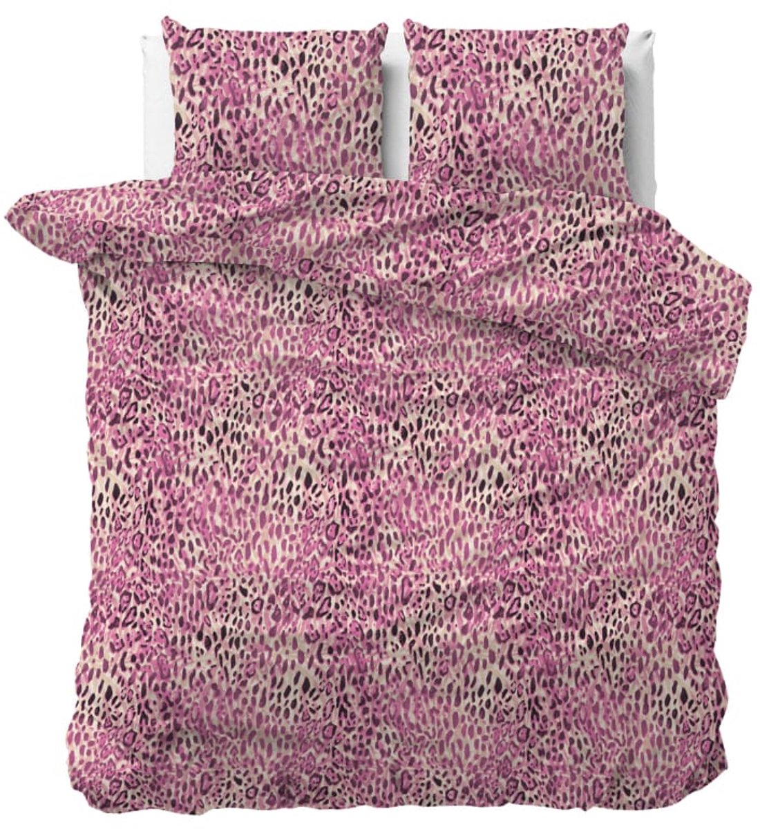 Sleeptime Aida Pink/roze Dekbedovertrekset - Lits-Jumeaux - 240x200/220 2 kussenslopen 60x70