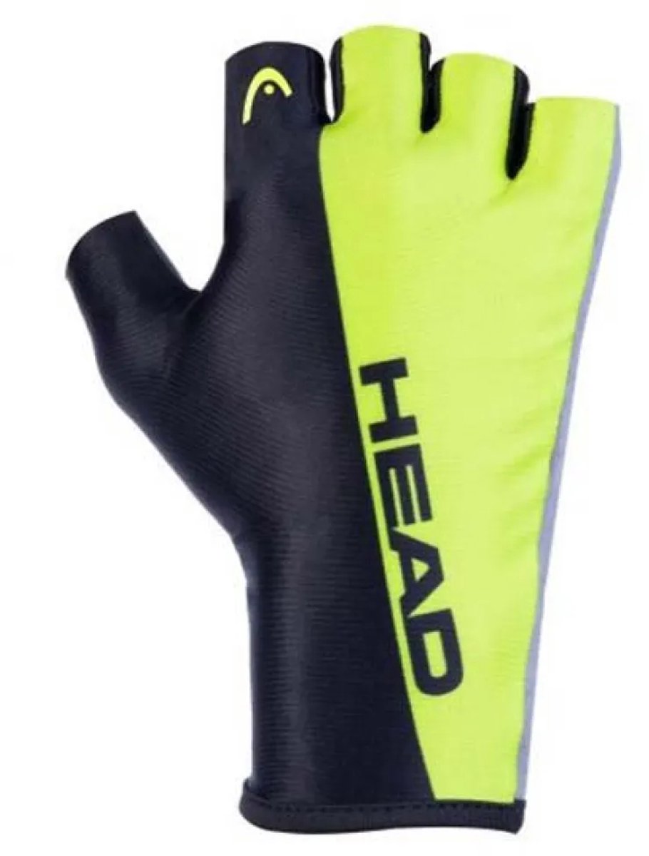 Head Bike Road 1716 Korte Handschoenen Geel,Zwart,Grijs XL Man