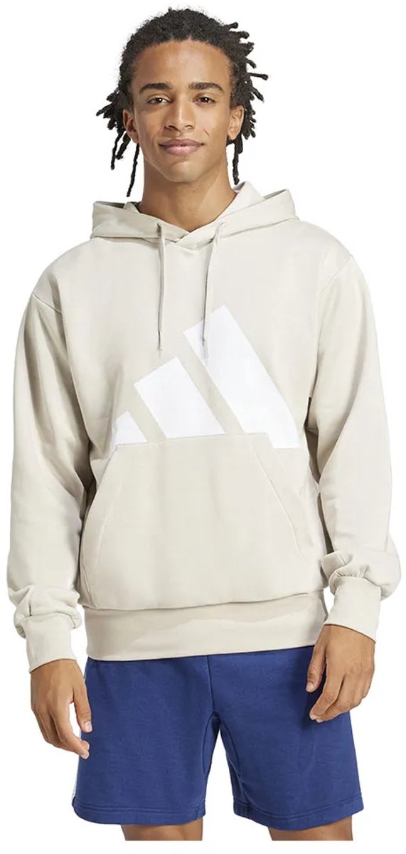 Adidas Essentials Big Logo Fleece Hoodie XL Man Wit