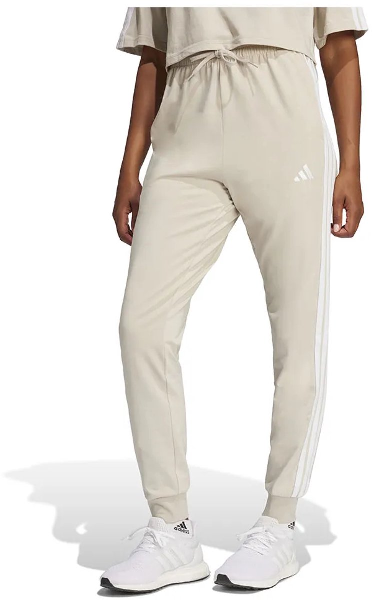 Adidas Essentials 3 Stripes Joggers Regular Vrouw Wit