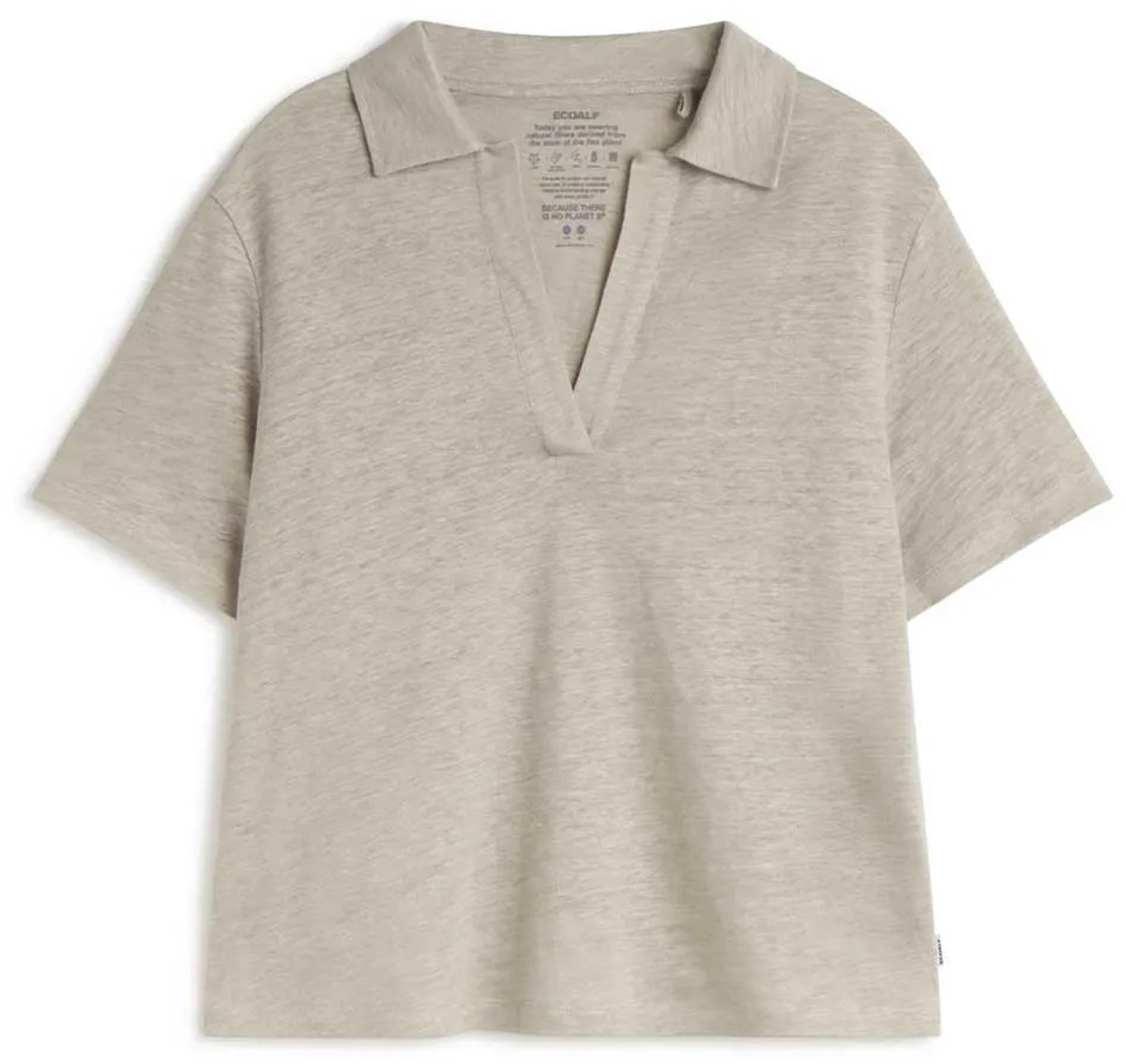 Ecoalf Troms T-shirt Met Korte Mouwen Beige XS Vrouw