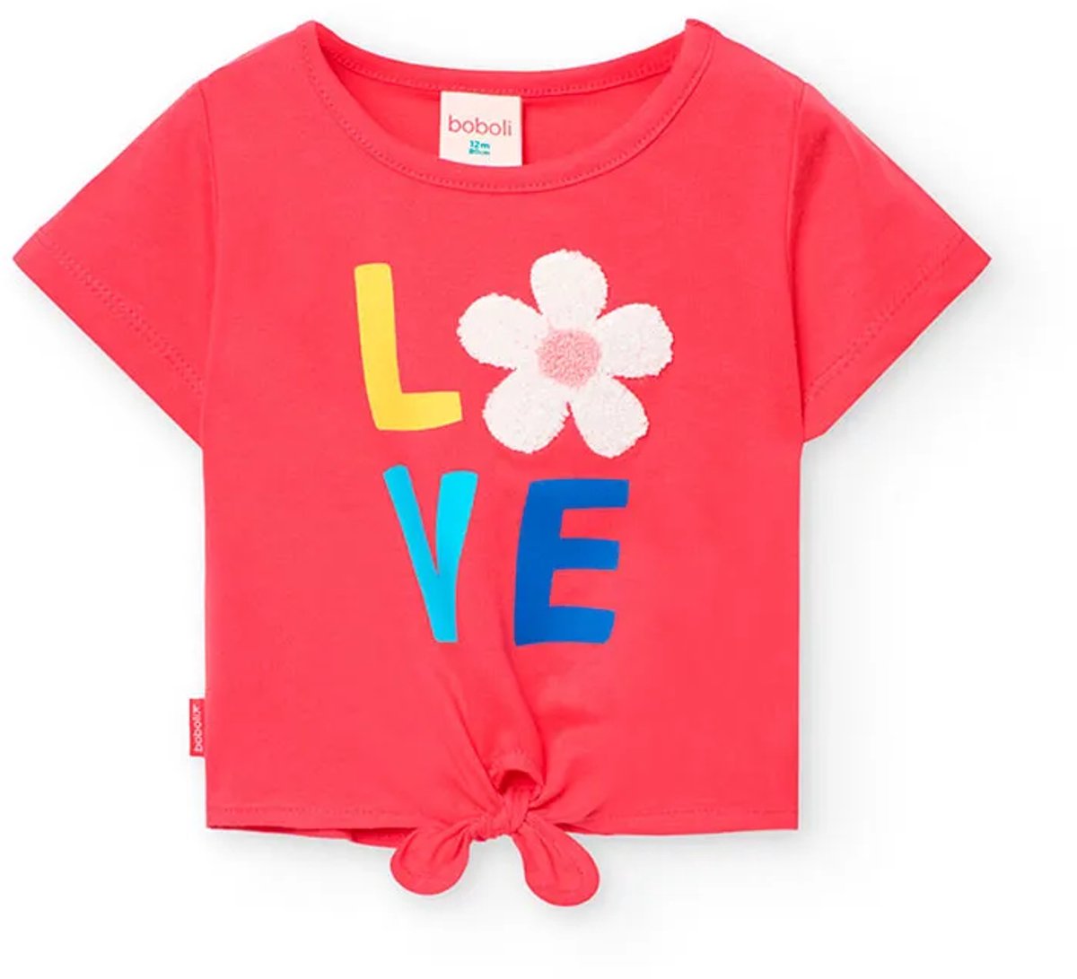 Boboli Knit T-shirt Met Korte Mouwen Roze 12 Months Meisjes