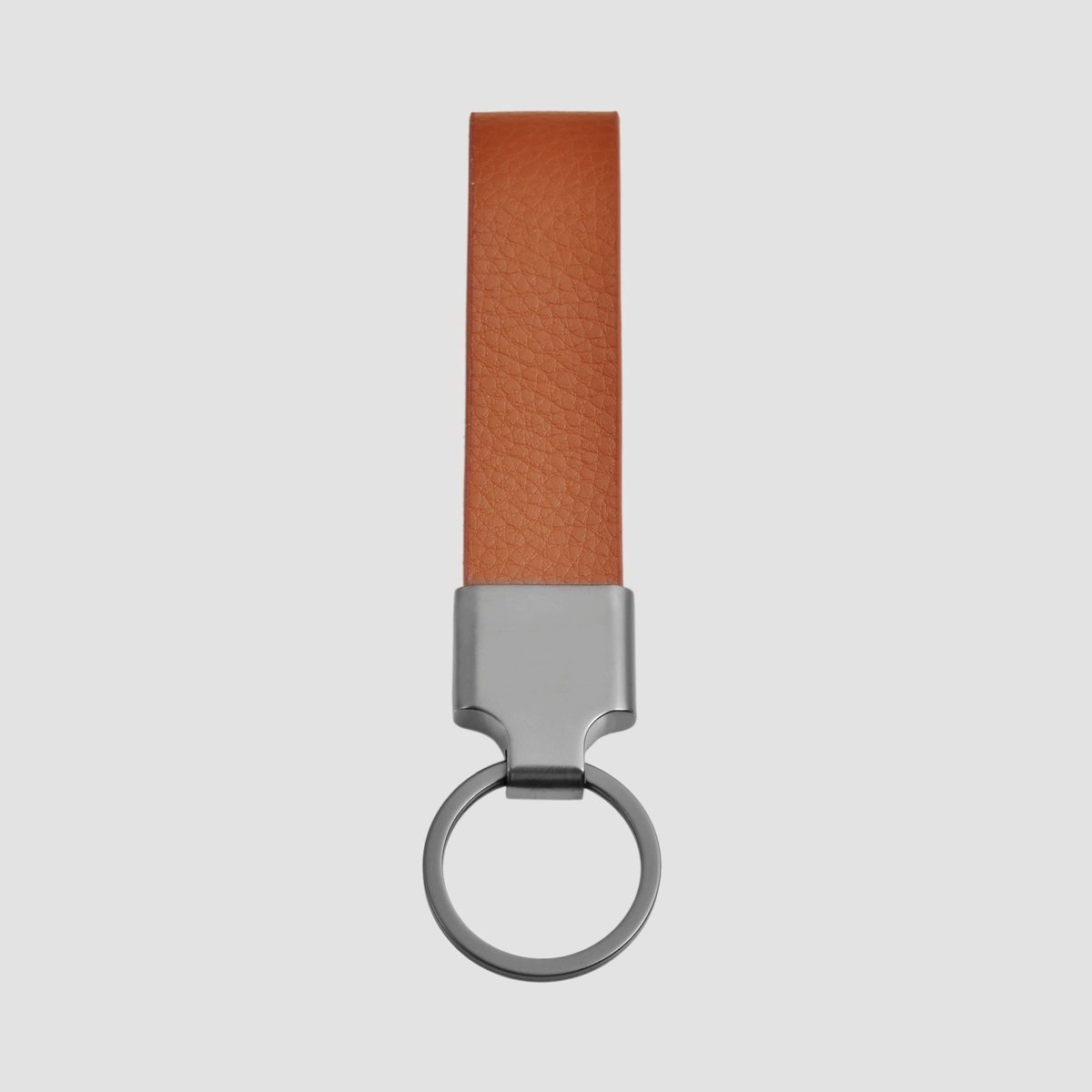 AKZENT Akzent Unisex Sleutelhanger Lennox accent sleutelhanger van roestvrij staal en echte leren band