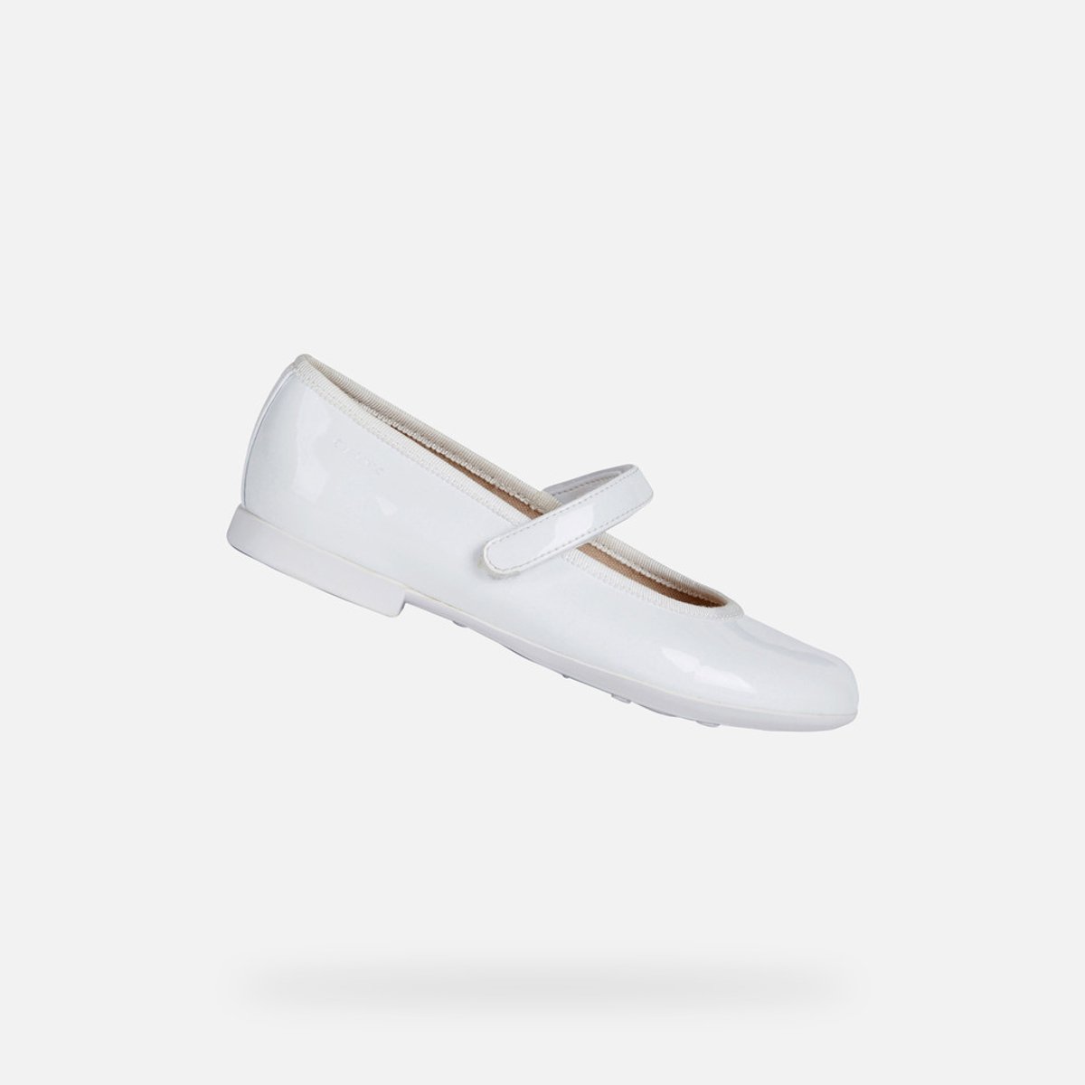GEOX PLIE MEISJES Ballerina's - WIT - Maat 38