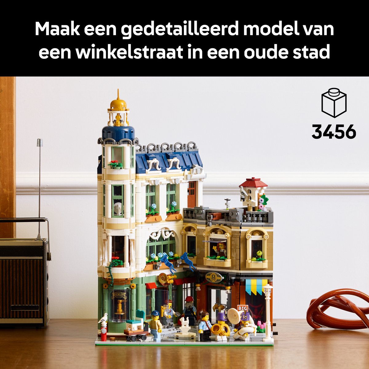 LEGO Icons - Winkelstraat Bouwpakket voor Volwassenen met Gebouw - 11371 – foto 6