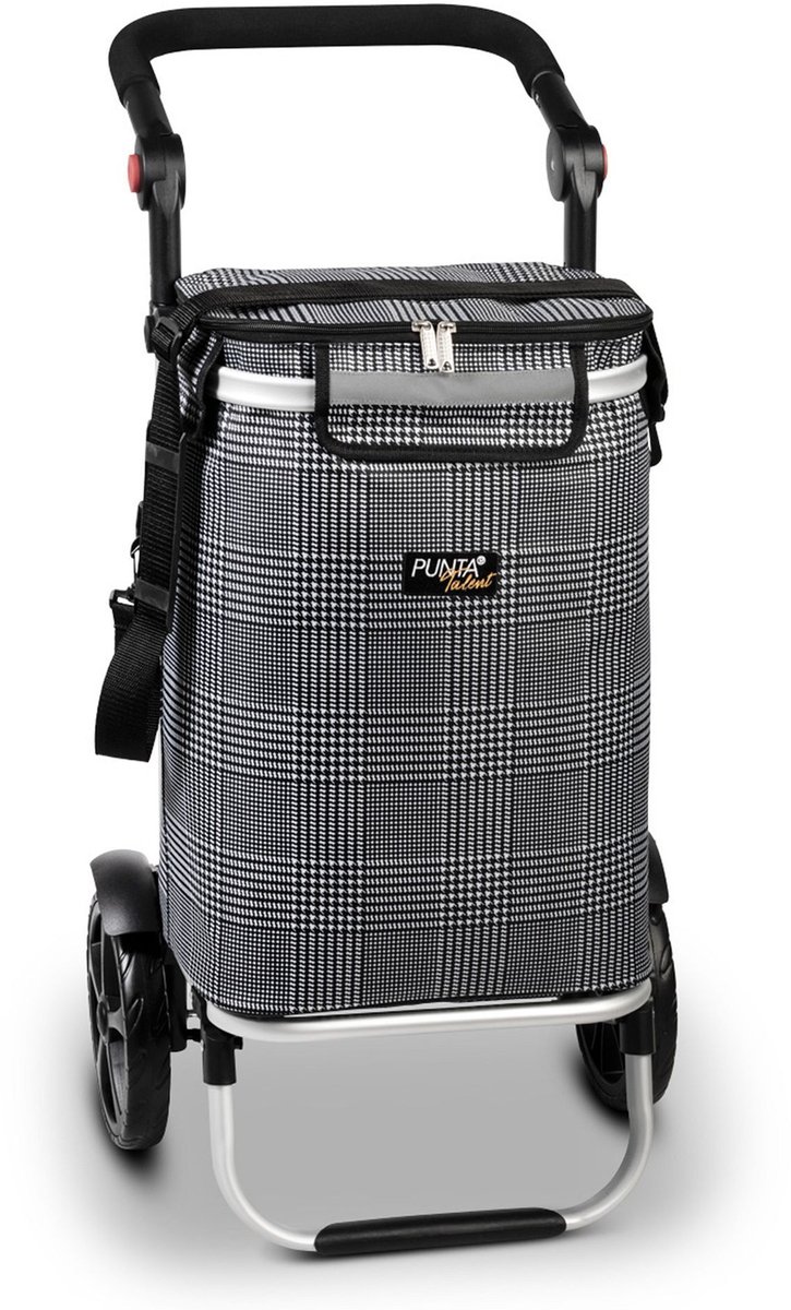 Punta Talent Boodschappenkar / Trolley met Koelvak Zwart-Wit