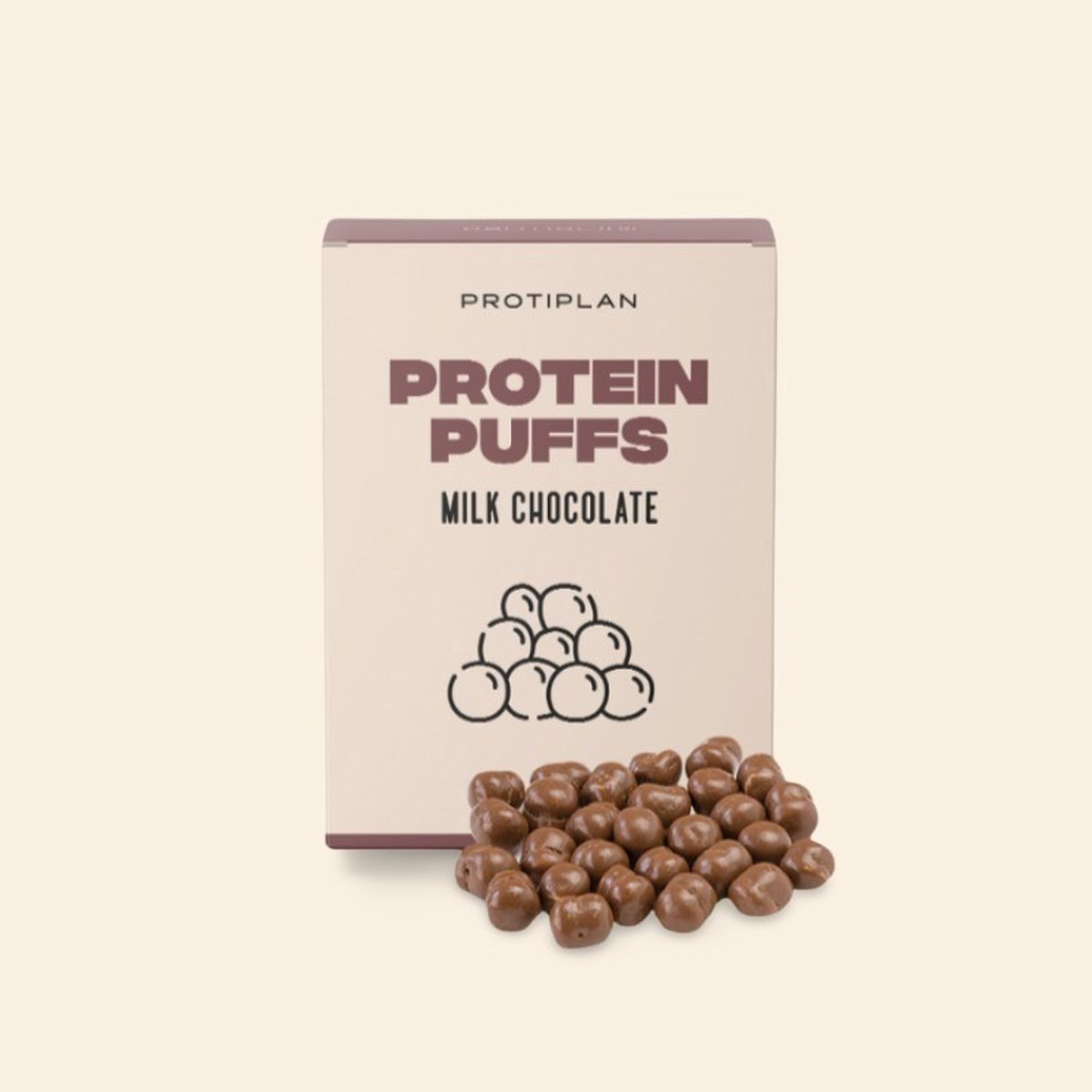 Protiplan - Melk Chocolade Bolletjes - 7 x 38 g - Low carb snack - Eiwitrijk