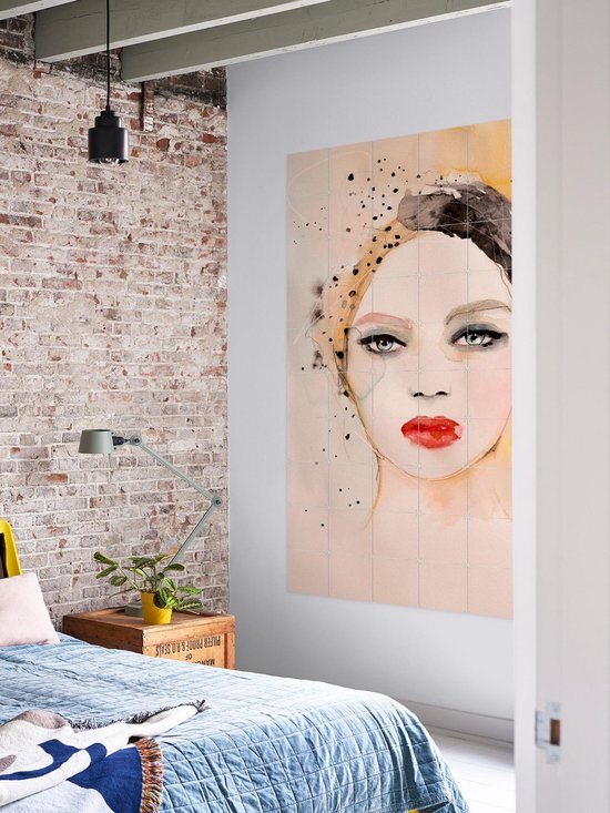 IXXI Sphere, Leigh Viner - 100 x 140 cm - Support de suspension gratuit - Grande décoration murale et posters - Aquarelle, Illustrations, Salon, Chambre, Mode