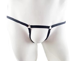 BamBella ® - String bondage - maat Onesize S M L - zwart Sexy erotische heren onderbroek mannen