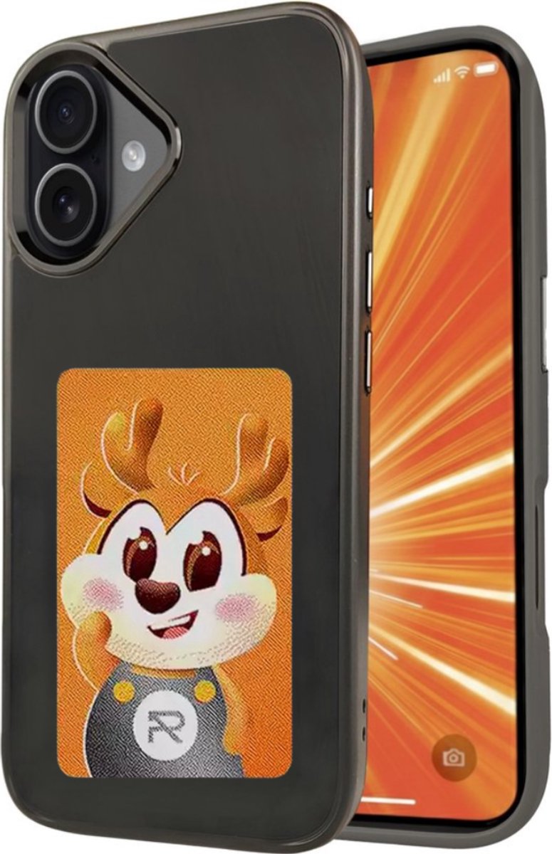 NFC Telefoon Hoesje - DIY Foto Inkt - iPhone 17 - Zwart - Telefoon - Telefoonhoesjes - Smart E-Ink Scherm - Digitale Fotolijst - Aventra Custom NFC hoesje