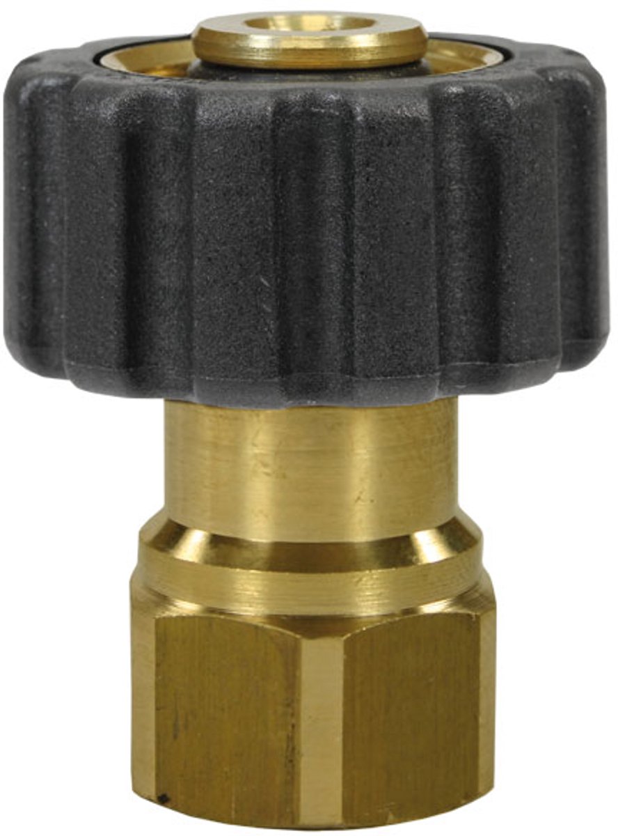 R+M Suttner Schroef Koppeling M22 F – 1/4 IG Messing