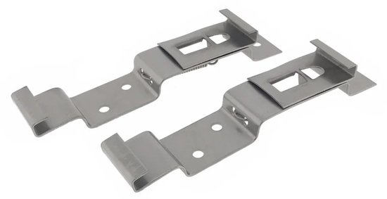 Serre-plaques d'immatriculation Benson - 4 pièces - inox - fixation de plaque d'immatriculation - remorque