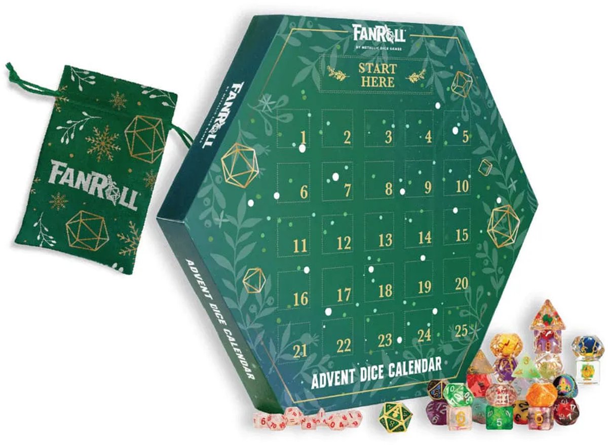 Fanroll Holiday Dice Adventskalender Groen