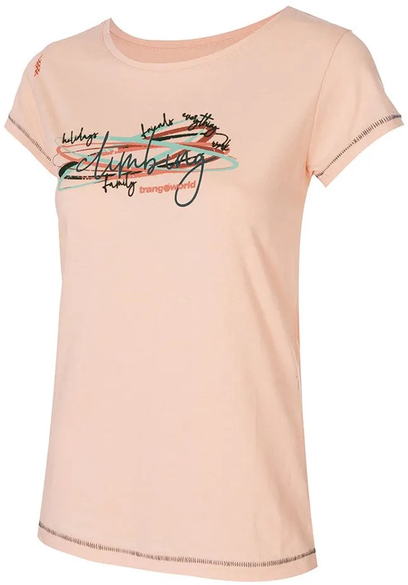 Trangoworld Cervia T-shirt Met Korte Mouwen Vrouw Pale Peach