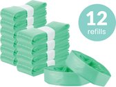 Strapper Odor Lock 12 Afvalzakken voor Cassettes - Geschikt voor luieremmers van Tommee Tippee - 12 Stuks