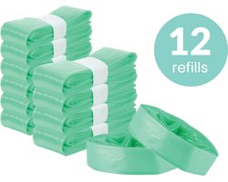 Strapper Odor Lock 12 Sacs à ordures pour cassettes - Convient aux poubelles à couches de Tommee Tippee - 12 pièces