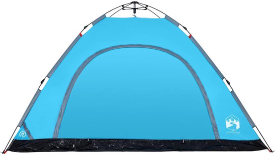 vidaXL - Tent - 5-persoons - snelontgrendeling - blauw van Vidaxl — afbeelding 4