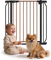 Lionelo Safety Traphekje - 75 t/m 105 cm voor Trap en Deur - Lage Drempel - Zelfsluitend - Tweezijdig Openen - Hondenhek - Traphek - Veiligheidshek - Kinderhekje