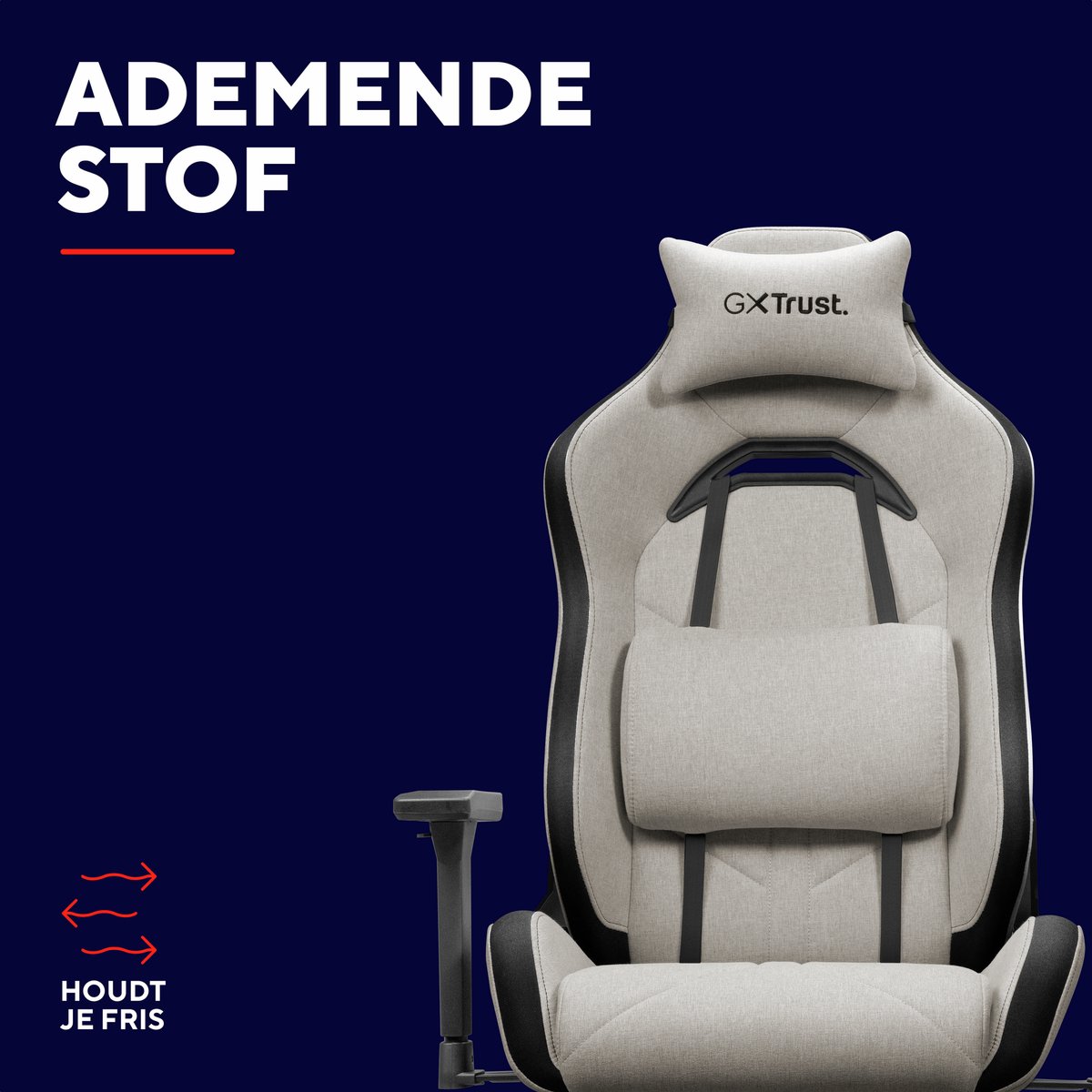 Trust GXT 723B Ruya Fabric - Gaming Stoel - Ergonomisch - afbeelding 2