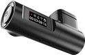Zwarte AZDome dashcam met display met tijd en indicatoren voor wifi en opname.