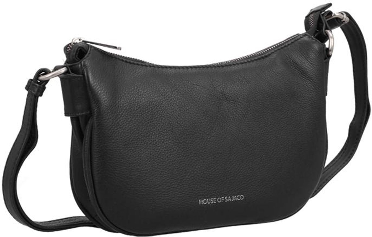 House of Sajaco House of Sajaco Small Schoudertas Dames - Leer - Zwart