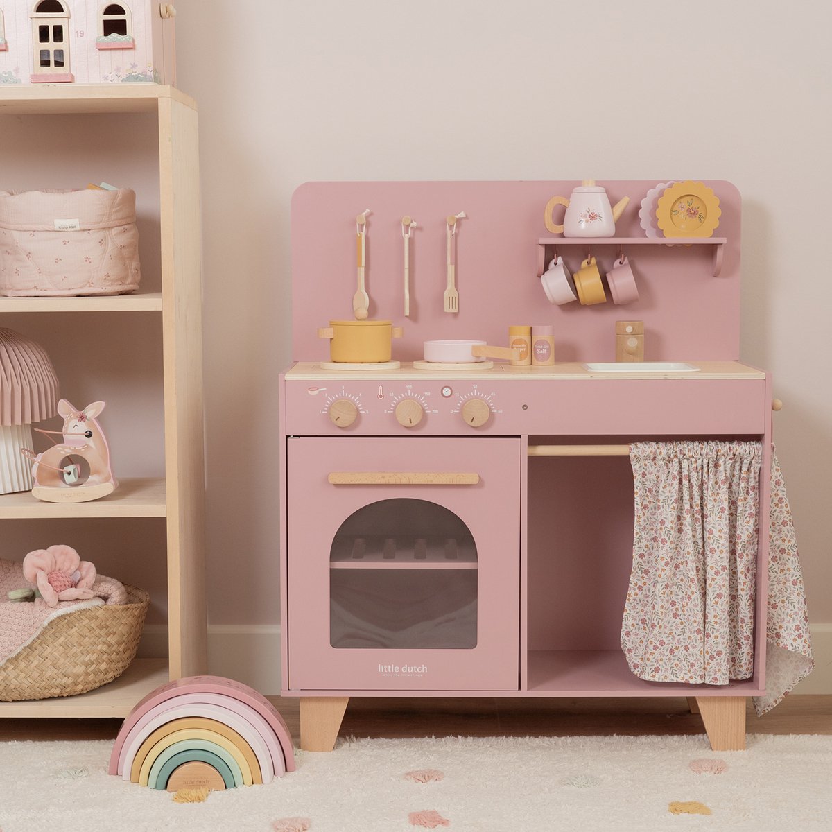 Little Dutch Speelkeuken - Hout - Pink — afbeelding 8