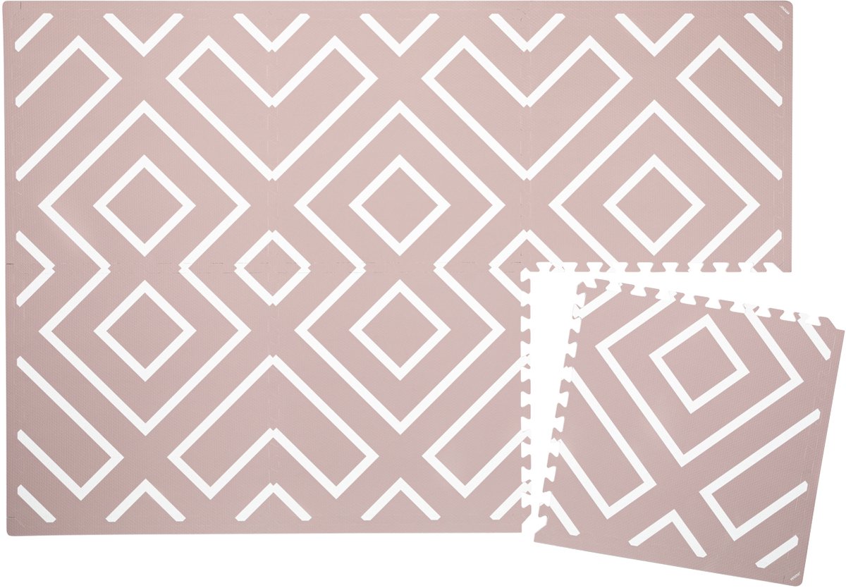 Eeveve Speel Mat - Modern Blocks - Old Pink