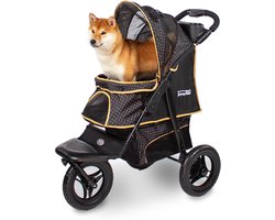 InnoPet Hondenbuggy - Adventure - Zwart/Goud - 93x61x105cm