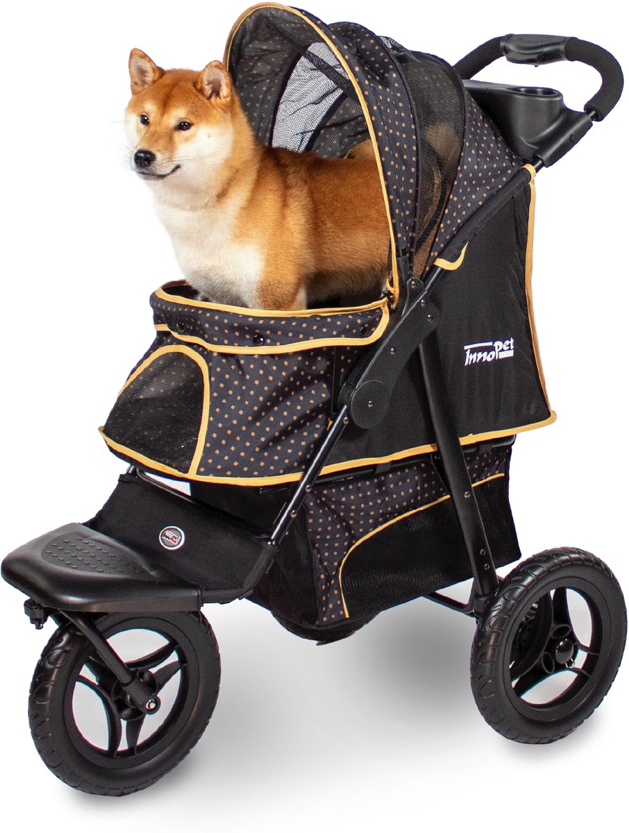 Bol.com InnoPet Hondenbuggy - Adventure - Zwart/Goud - 93x61x105cm aanbieding