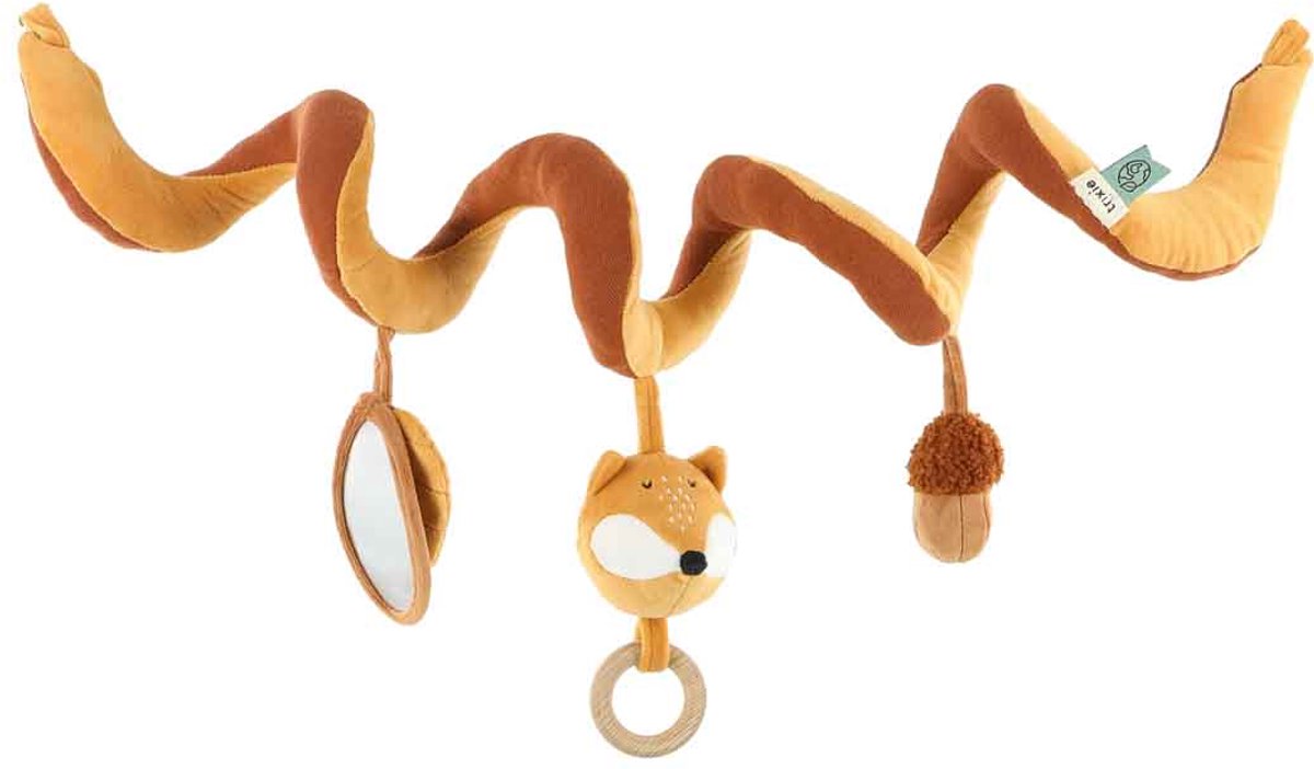 Trixie activiteitenspiraal mr. fox - babyspeelgoed voor kinderwagen, buggy en autostoel - sensorisch speelgoed