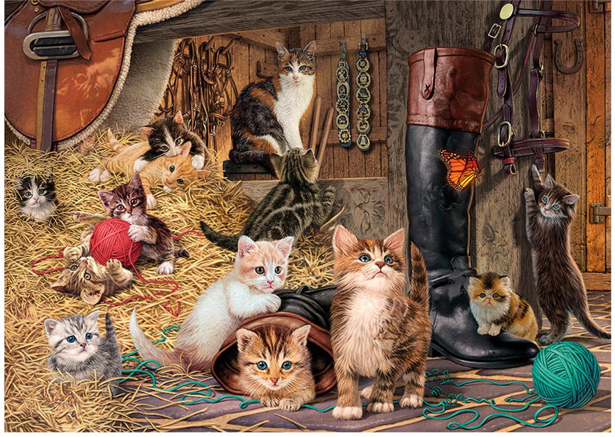 Dino puzzel dieren - Secret Puzzle Kittens 1000 stukjes legpuzzel.