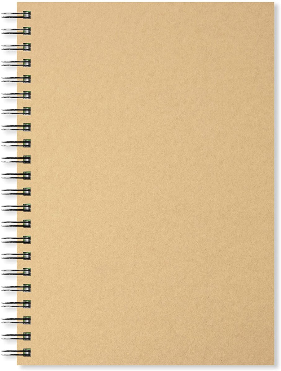 Artgecko schetsboek A3 spiraal kraft wit 150g 40 vellen FSC papier.