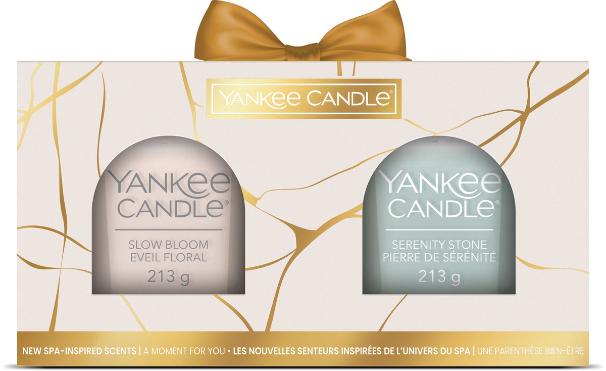 Yankee Candle Little Luxuries - 2 Tumbler Geurkaars Cadeauset - 100 branduren Goud