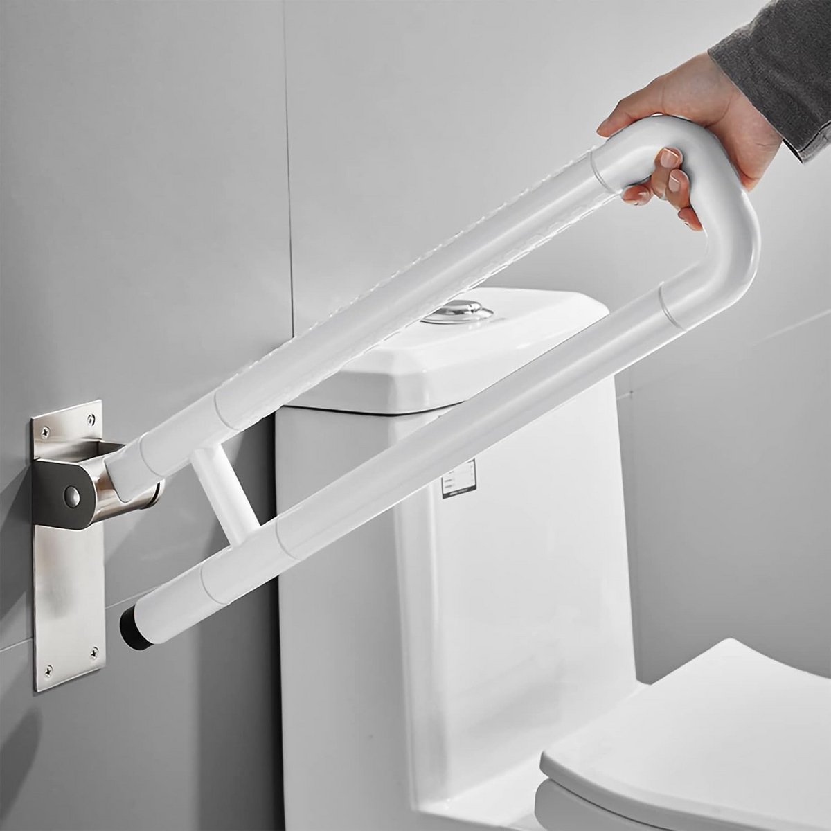 Inklapbare Veiligheidsbeugel voor Wandmontage - Antislip Steun voor Badkamer en Toilet