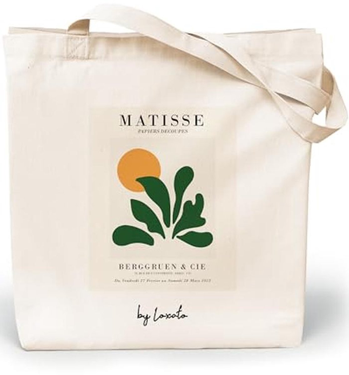 Dames Shopper - Canvas Tote Bag 35 x 42 cm, Extra Breed 8 cm