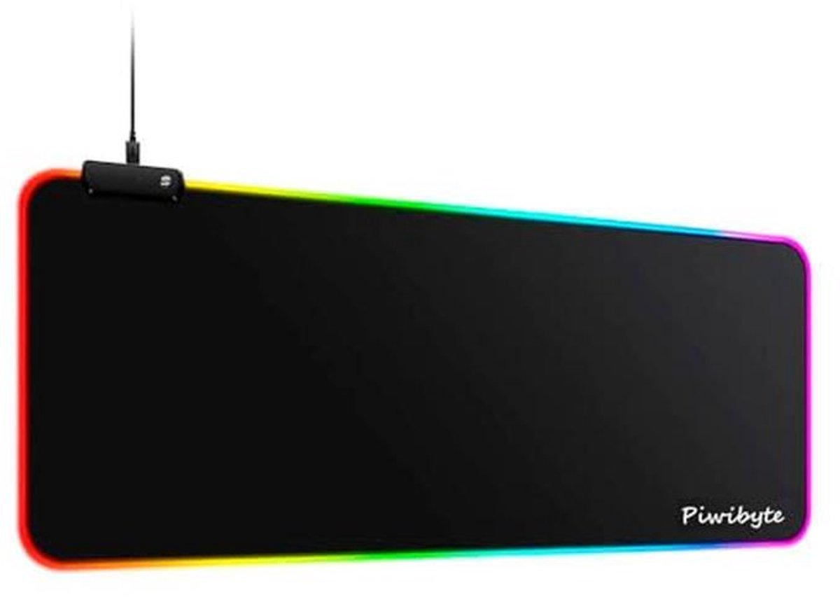 RGB XXL Gaming Mouse Pad 800 x 300 mm - 10 Verlichtingsmodi en 7 Kleuren