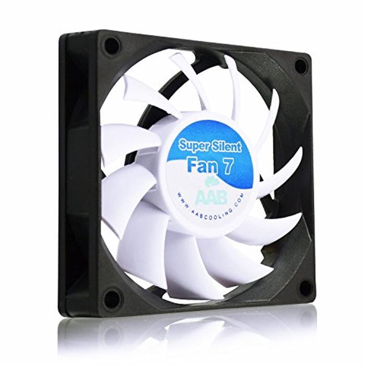 Stille en Efficiënte 70mm Ventilator met Antivibratie Pads - 12V PC Koeler